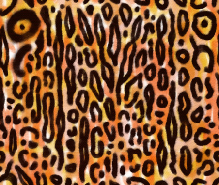 Watercolor abstract leopard animal skin pattern