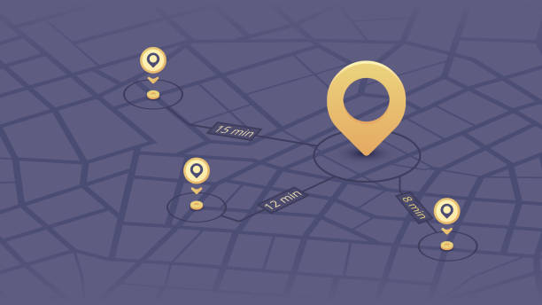 istock GPS tracking system to navigate around the city landmarks. Detailed city street map with directions to different locations. Vector illustration 2098407672