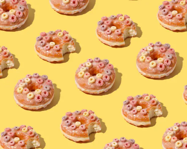 donuts pattern for background
