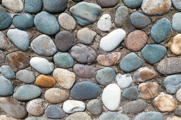 istock Path in the park made of stones. Backgrounds and textures. 2098435951