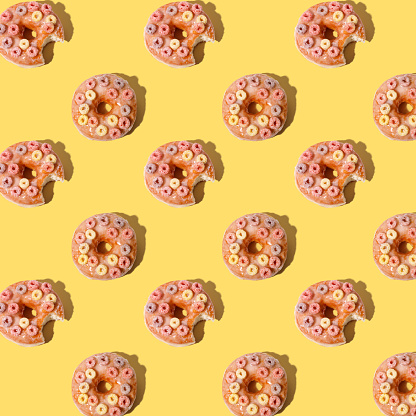 donut pattern from bird view angle