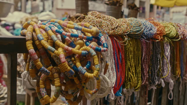 Beads Market Stall in Ghana