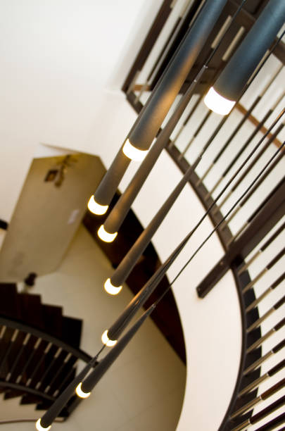 istock Spiral stairs in an elegant home inetrior 2098523351