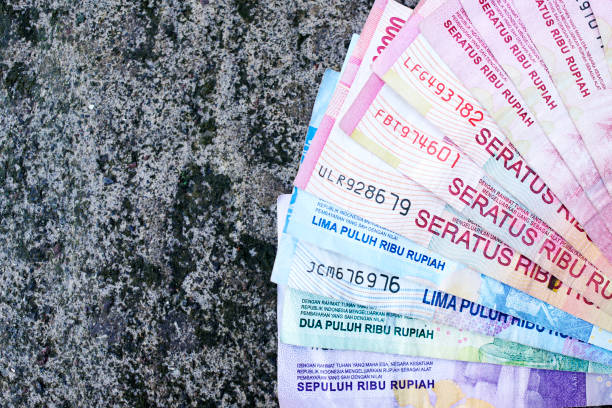istock colorful Indonesian money neatly lined up various fractions 2098528038