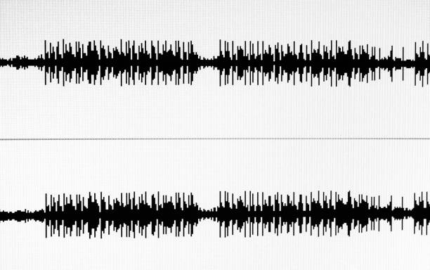istock Wave recording sound, voice. Voice recorder, audio editing. Work with sound on the computer, software. 2098615414