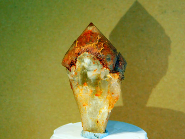 Mudstone is a variety of quartz and forms in older stones existing over millions of years. It is a crystal or a mineral deposit within a crystal, usually in clear quartz. Each crystal presents the outlines of other smaller minerals and is called ghosts.