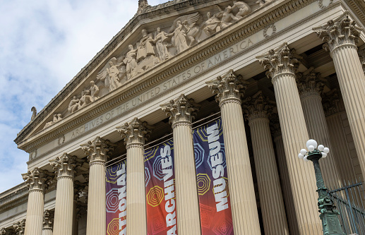 The National Archives Museum in Washington DC. It’s the home of the Declaration of Independence and Constitution of the United States among other important documents.