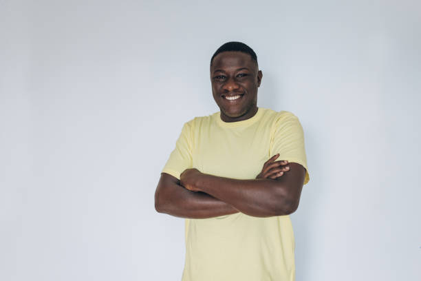 istock Confident portrait of a happy man on white background 2098836306