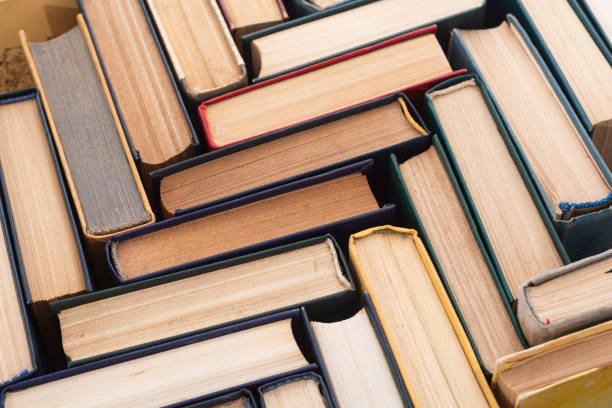 istock Collection of old books in library 2098887637