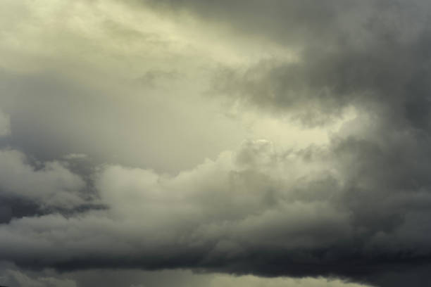 Dramatic sky with cumulus clouds, nature and meteorology abstract background texture