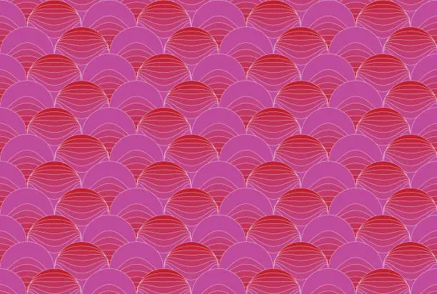 Vector illustration of Illustration wallpaper, pattern layer of pink circle background.