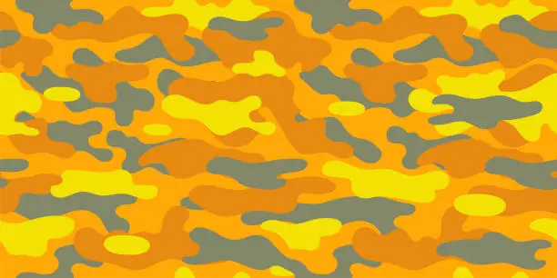 Vector illustration of Creative camouflage military pattern.