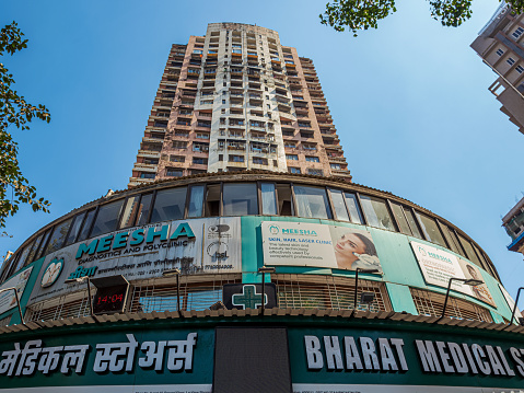 02 25 2024 New High rise Building at Jacob Circle Saat Rasta nao Sant Gadge Maharaj Chowk Near Mahalaxmi Mumbai Maharashtra India Asia.