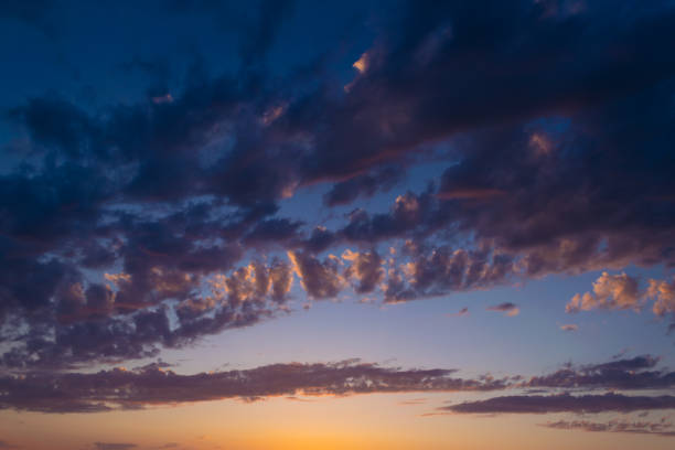 istock Beautiful sunset in the sky. Sky background. Heavenly landscape. 2099129650