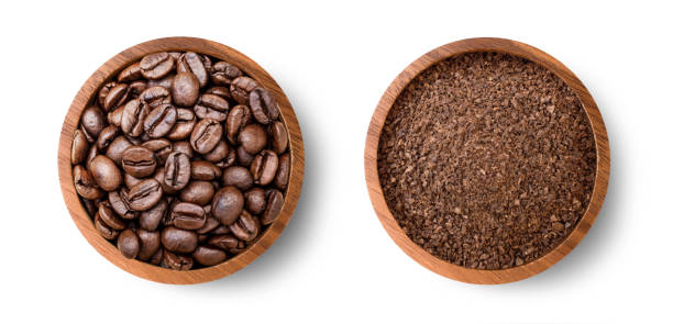 istock Roasted coffee bean and coffee powder (ground coffee) 2099135237