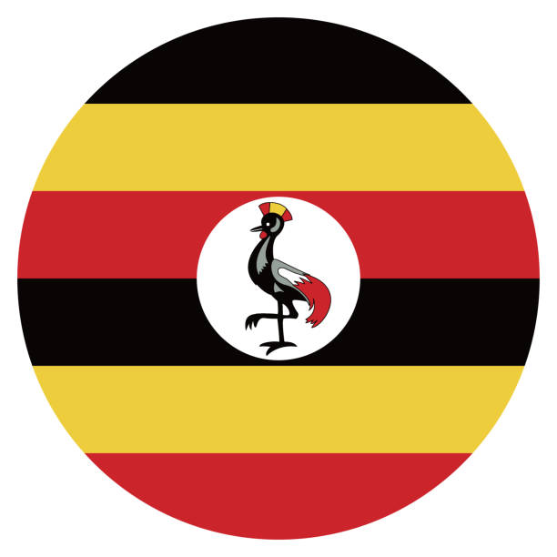 Uganda flag. Button flag icon. Standard color. Round button icon. The circle icon. Computer illustration. Digital illustration. Vector illustration. Uganda flag. Button flag icon. Standard color. Round button icon. The circle icon. Computer illustration. Digital illustration. Vector illustration. rothschild giraffe stock illustrations