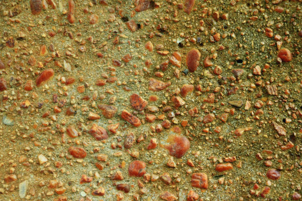 cement texture with striking yellow stone grains. for background and wallpaper
