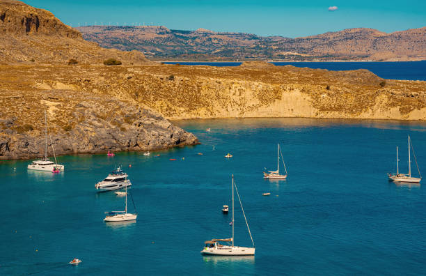 istock Yachts are moored in the bay. 2099273733