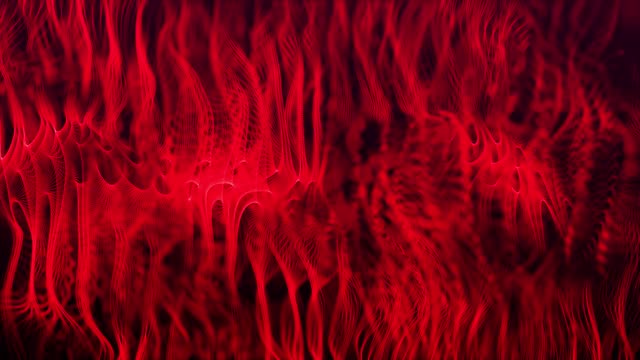 Technology background . Futuristic point wave. Abstract digital wave of particles. 4k animation.