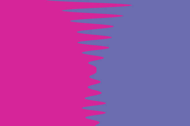 Abstract Pastelic gradient veri peri wave to pink color,soft two colors background illustration.