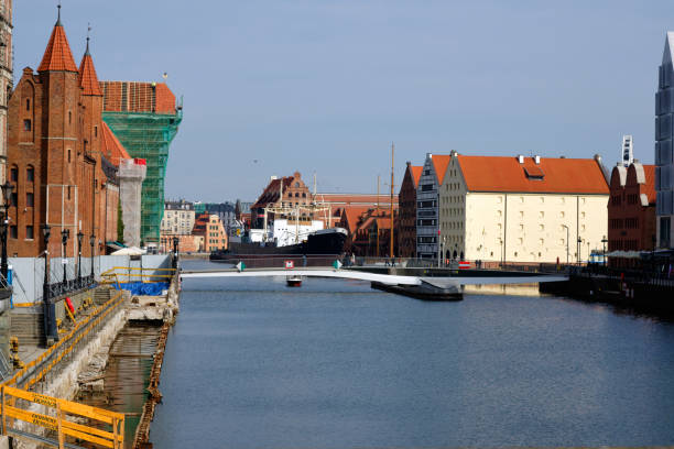 istock Gdansk, Poland view from the bridge to the river 2099361827