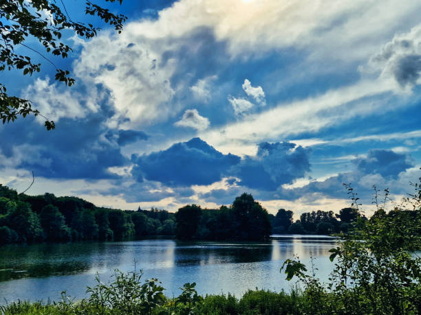 Bielefeld Obersee nature photo - A city that does not exist. High quality photo