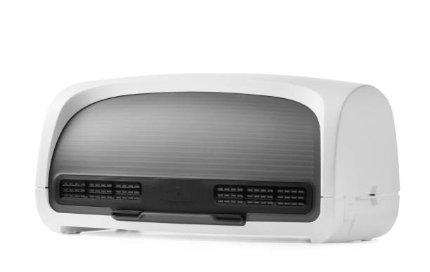istock Modern plastic bread box with filters on white background. Kitchen accessories. 2099401779