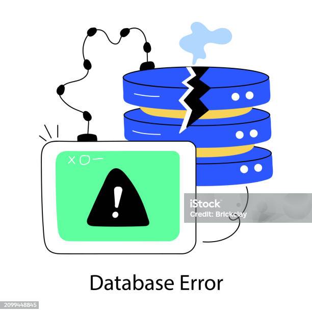 Ilustración de Database Error y más Vectores Libres de Derechos de Base ...
