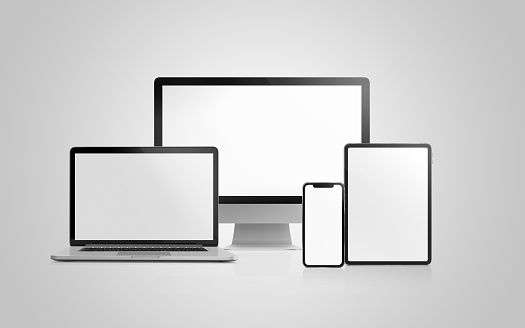An image of Devices isolated on a white background