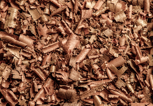 Wood sawdust, an industry by-product that can generate clean energy.