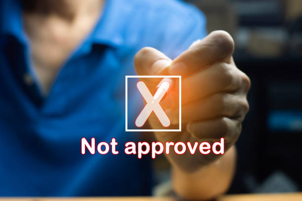 istock Concept, disapproval of operations or Disapproval of various projects 2099557868