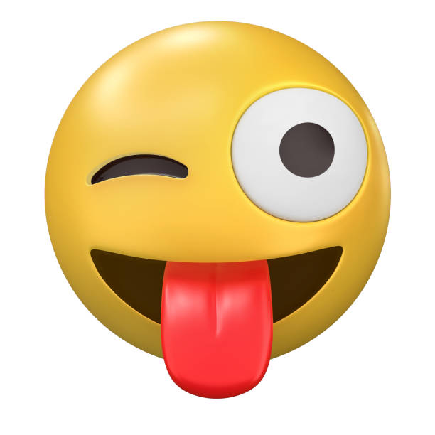 An image of a Emoji Goofy Face 3D illustration isolated on a white background