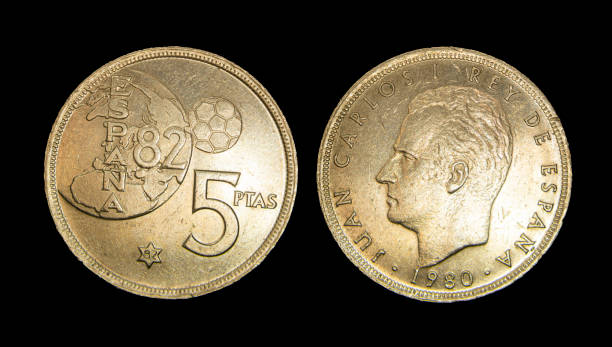 istock Spain peseta coin, king Juan Carlos 2099617941