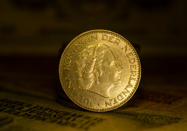 istock Netherlands gulden coin, queen Juliana 2099618477