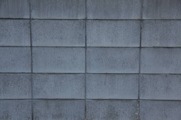 concrete block wall texter and damge
