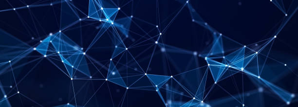 istock Abstract digital background of points, lines and triangles. Glowing plexus. Big data. Network or connection. Abstract technology science background. 3d rendering 2099657436