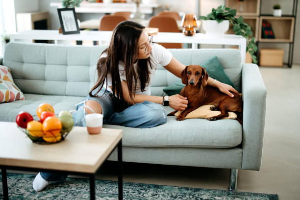 istock Woman hugs her dog 2099736923