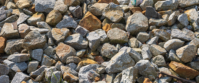 Stone on white background