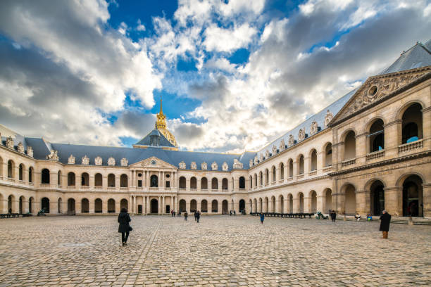 Les Invalides on the Right Bank of the Seine in Paris, France,