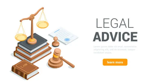 Vector illustration of legal advice