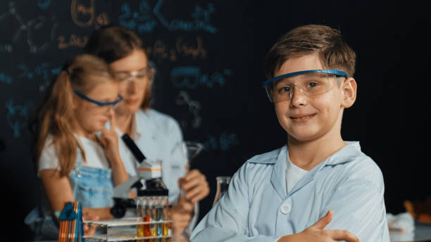 istock Smart happy caucasian boy crossing arms while teacher giving advice. Erudition. 2099842625