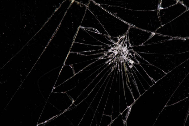 istock Detailed texture of broken glass, broken phone display 2099855170