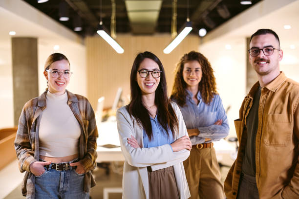 istock Group of successful  business team 2099880265
