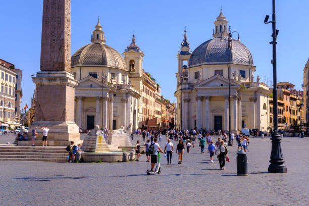 Rome, IT - 11 August 2023: Piazza del Popolo