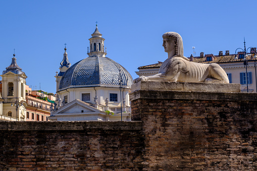Rome, IT - 11 August 2023: Piazza del Popolo
