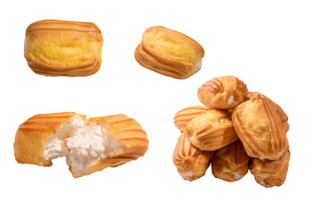 istock Sweet eclairs isolated on a white background. 2099911910