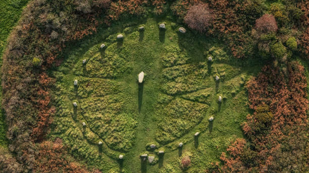 Boscawen ancient stone circle Cornwall United Kingdom
