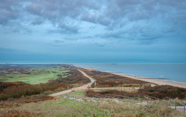 istock Beach near Domburg town in spring fresh morning with cloudy sky 2100001207