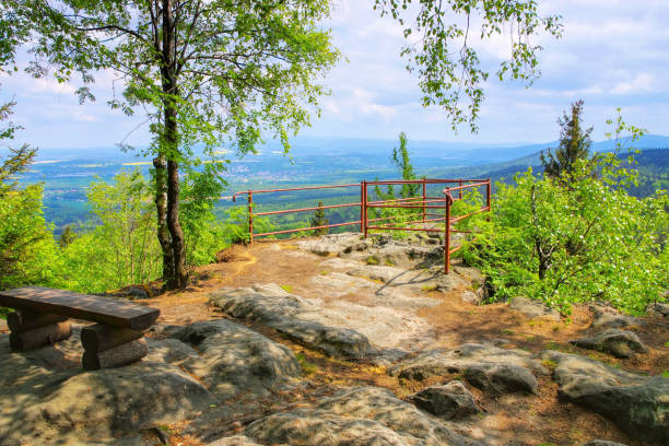 Bohemian view in Zittau Mountains, spring