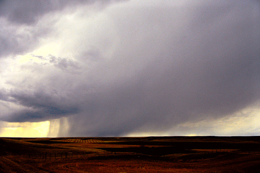 A prairie storm near Drumheller.
